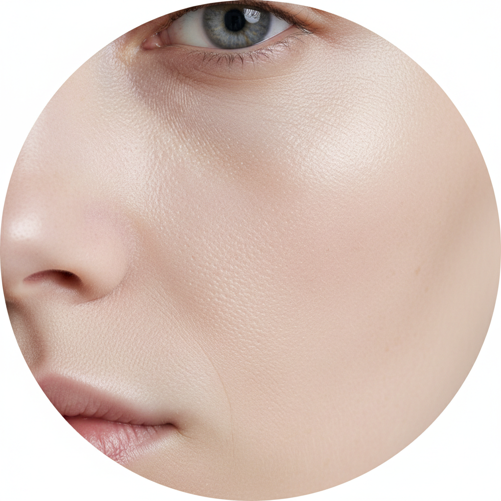 peau très pale et pas dutout de glow en rond